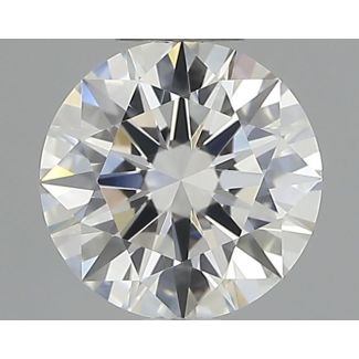 0.51 Carat Round D VVS2 EX GIA Natural Diamond