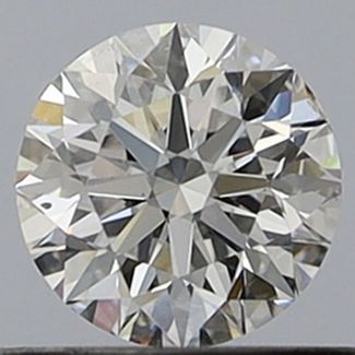 0.53 Carat Round E SI1 EX GIA Natural Diamond