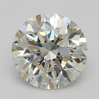 0.50 Carat Round H VS1 GD EX GIA Natural Diamond