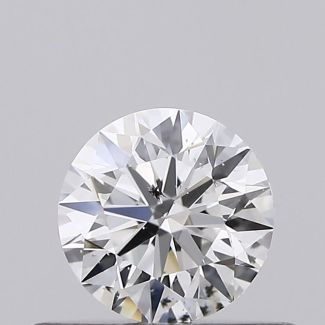 0.35 Carat Round G SI2 EX GIA Natural Diamond