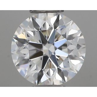 0.37 Carat Round F VVS1 EX GIA Natural Diamond