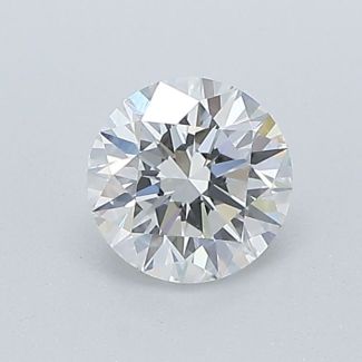 0.5 Carat Round F VVS2 EX GIA Natural Diamond