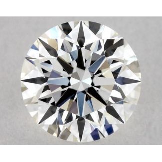 0.36 Carat Round H VVS1 EX GIA Natural Diamond