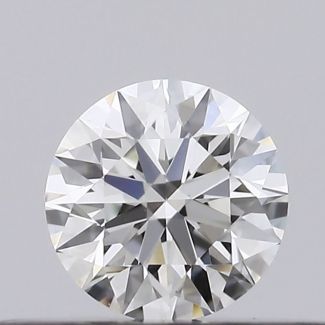 0.22 Carat Round H VVS2 EX GIA Natural Diamond