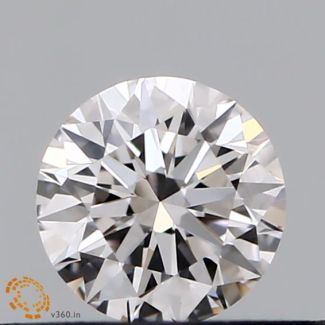 0.3 Carat Round Faint Pinkish Brown VVS2 VG EX GIA Natural Diamond