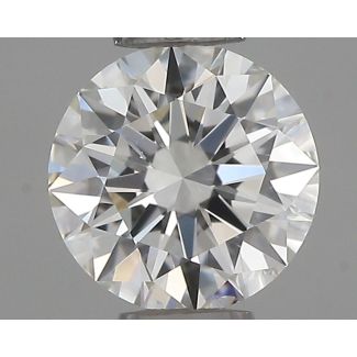 0.37 Carat Round I VVS1 EX GIA Natural Diamond