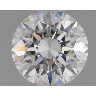 0.51 Carat Round E VVS2 EX GIA Natural Diamond