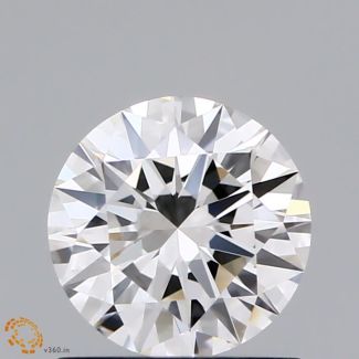 0.9 Carat Round F IF EX GIA Natural Diamond