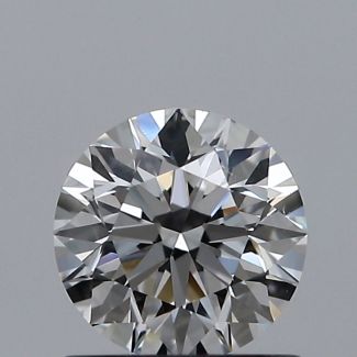 0.70 Carat Round E SI1 EX VG GIA Natural Diamond