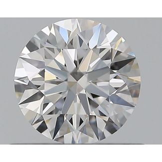 0.6 Carat Round E VVS1 EX GIA Natural Diamond