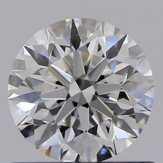 0.65 Carat Round F VVS1 EX GIA Natural Diamond