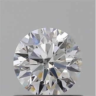 0.53 Carat Round D SI1 EX GIA Natural Diamond