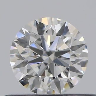 0.40 Carat Round F VS1 EX GIA Natural Diamond