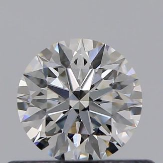 0.40 Carat Round F VVS2 EX GIA Natural Diamond