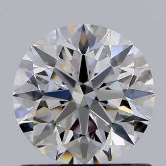 0.80 Carat Round F VVS2 EX GIA Natural Diamond