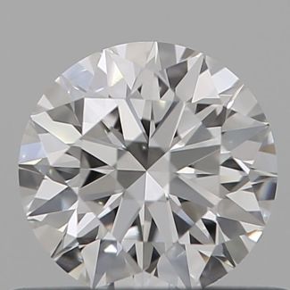 0.5 Carat Round H VVS1 EX GIA Natural Diamond