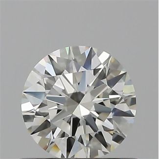 0.51 Carat Round H VVS1 EX IGI Natural Diamond