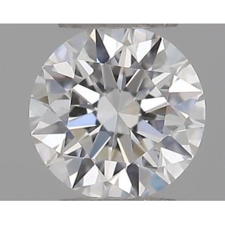 0.21 Carat Round D VVS1 EX GIA Natural Diamond