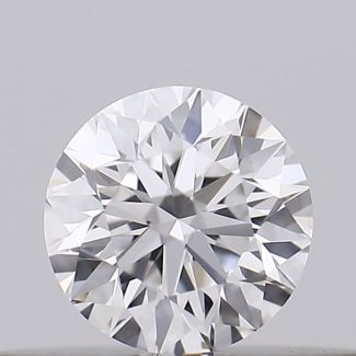 0.18 Carat Round D VS2 EX GIA Natural Diamond