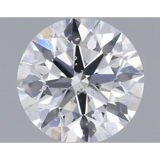 0.6 Carat Round E SI2 EX GIA Natural Diamond