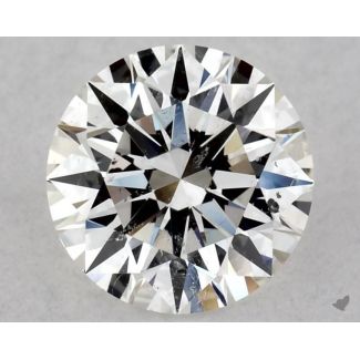 0.70 Carat Round G SI2 EX GIA Natural Diamond