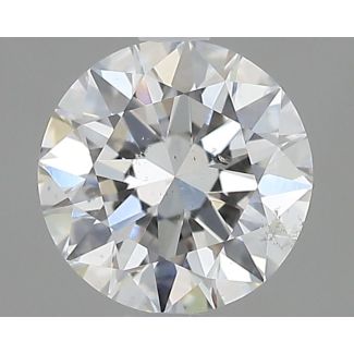 0.5 Carat Round F SI1 EX GIA Natural Diamond