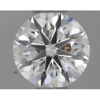 0.43 Carat Round F VVS2 EX GIA Natural Diamond