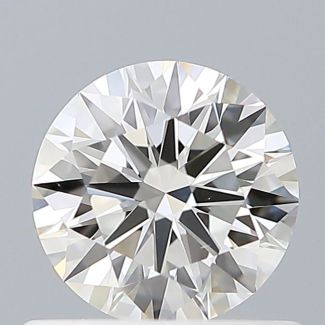 0.56 Carat Round H VS1 EX GIA Natural Diamond