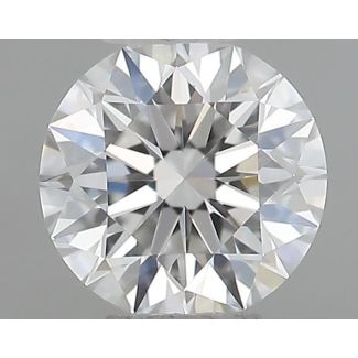 0.40 Carat Round F VVS2 EX GIA Natural Diamond