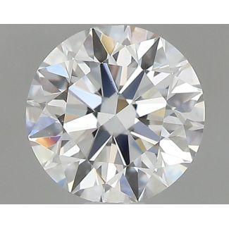 0.6 Carat Round F VS1 EX GIA Natural Diamond