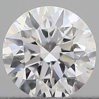 0.19 Carat Round D VVS2 EX GIA Natural Diamond