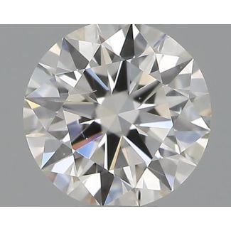 0.30 Carat Round F SI1 EX IGI Natural Diamond