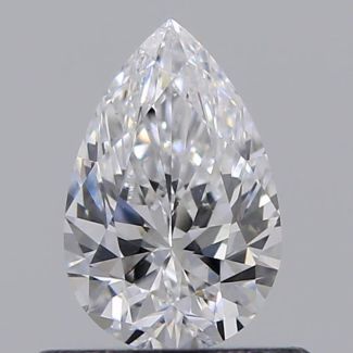 0.50 Carat Pear D VS1 - EX GD GIA Natural Diamond