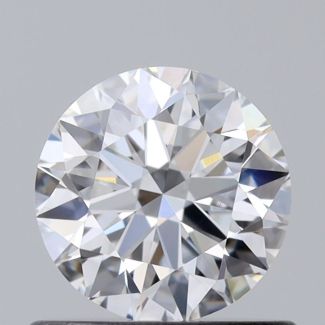 0.58 Carat Round D VVS1 EX GIA Natural Diamond