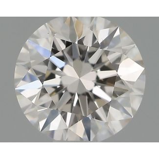 0.44 Carat Round H VS1 EX GIA Natural Diamond