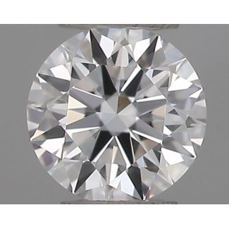 0.21 Carat Round E VVS2 EX GIA Natural Diamond