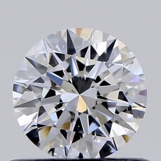 0.52 Carat Round D SI1 EX GIA Natural Diamond