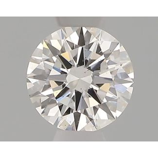 0.31 Carat Round H SI1 EX GIA Natural Diamond