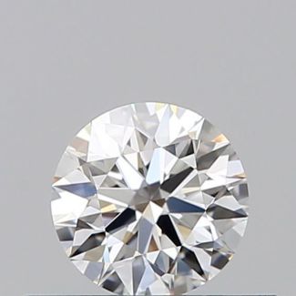 0.35 Carat Round F VVS1 EX GIA Natural Diamond