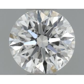 0.35 Carat Round D SI2 EX GIA Natural Diamond