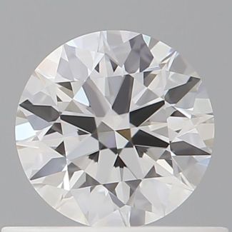 0.55 Carat Round F VVS1 EX GIA Natural Diamond