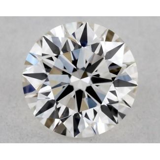 0.35 Carat Round H VVS2 EX VG GIA Natural Diamond