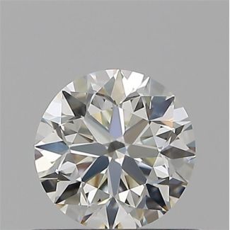 0.50 Carat Round H VVS2 VG EX IGI Natural Diamond