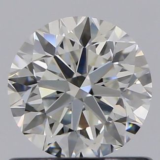 0.70 Carat Round H VS1 VG EX GIA Natural Diamond