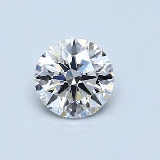 0.53 Carat Round D SI1 EX GIA Natural Diamond