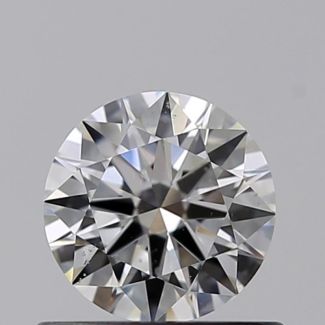 0.51 Carat Round F SI1 EX GIA Natural Diamond