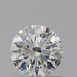 0.50 Carat Round G SI1 EX GIA Natural Diamond