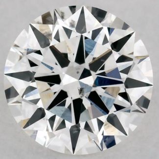 0.54 Carat Round F SI1 EX GIA Natural Diamond