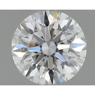 0.18 Carat Round F VVS1 VG EX GIA Natural Diamond