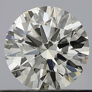 0.44 Carat Round H VVS1 EX GIA Natural Diamond